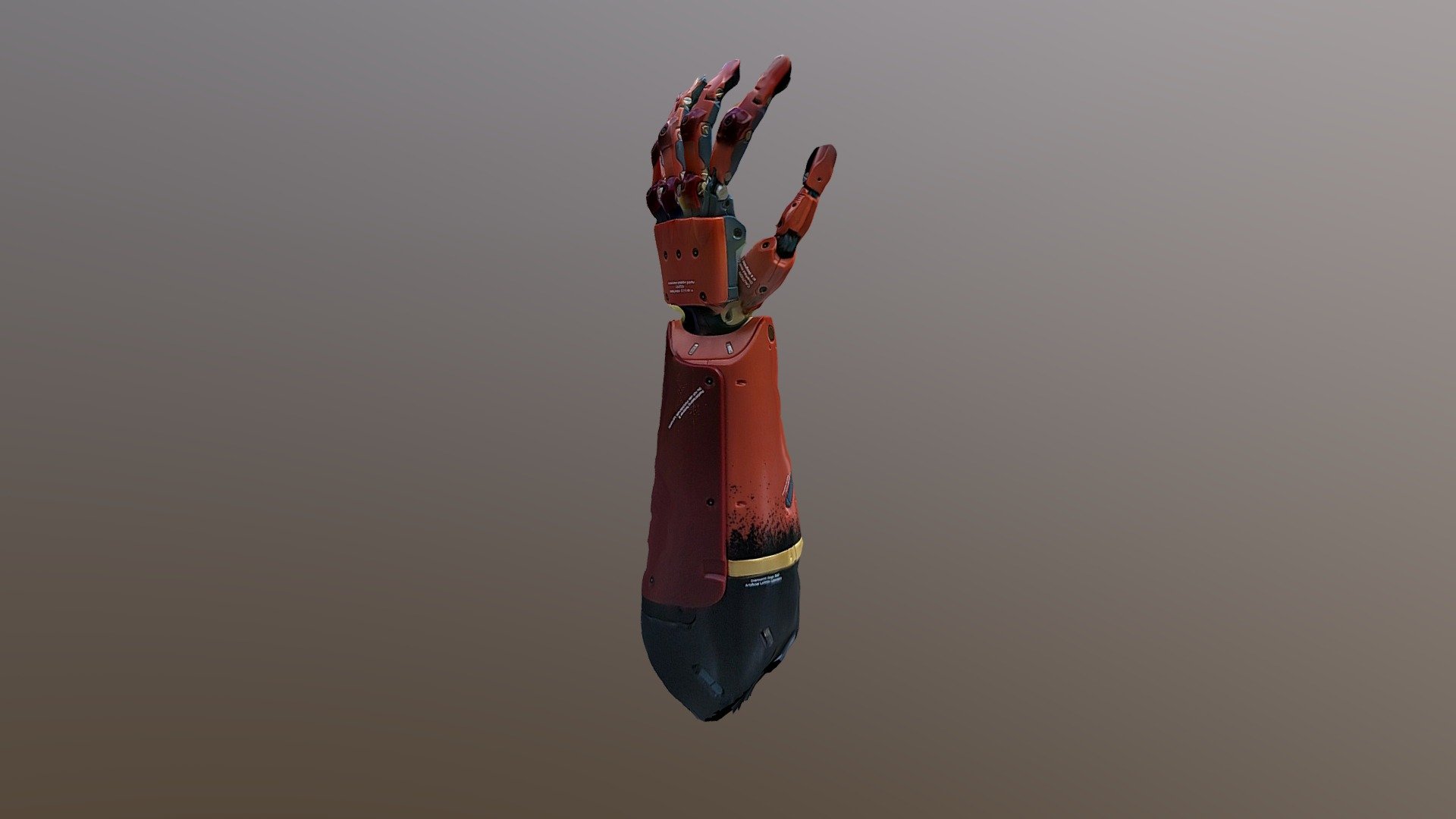 Venom Snake's Bionic Arm 1/6スケール RARE Metal Gear Solid V Venom Snake's Bionic Arm 1/2 Replica