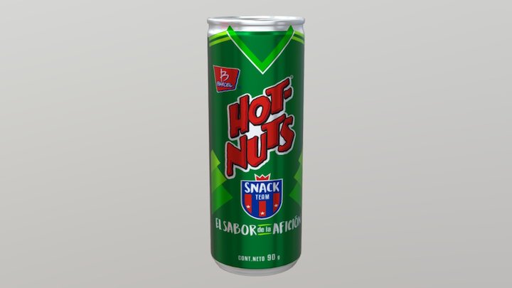 Hot Nuts Can FINAL2 3D Model