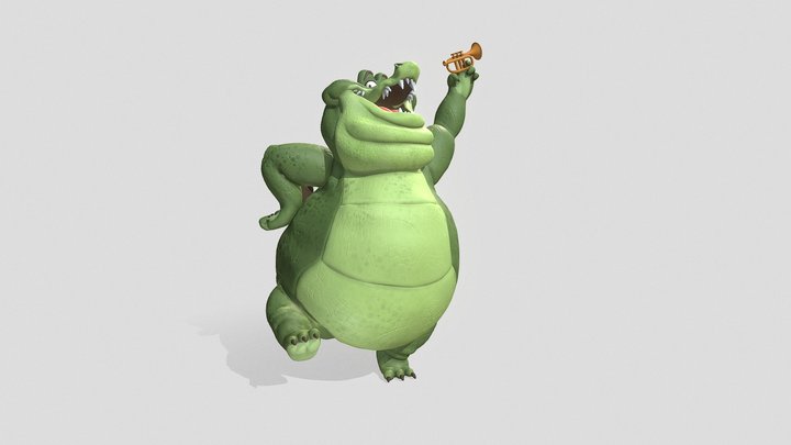 Louis the Alligator 3D Model