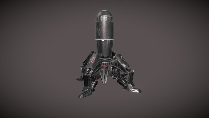 Foreuse Sci-fi 3D Model