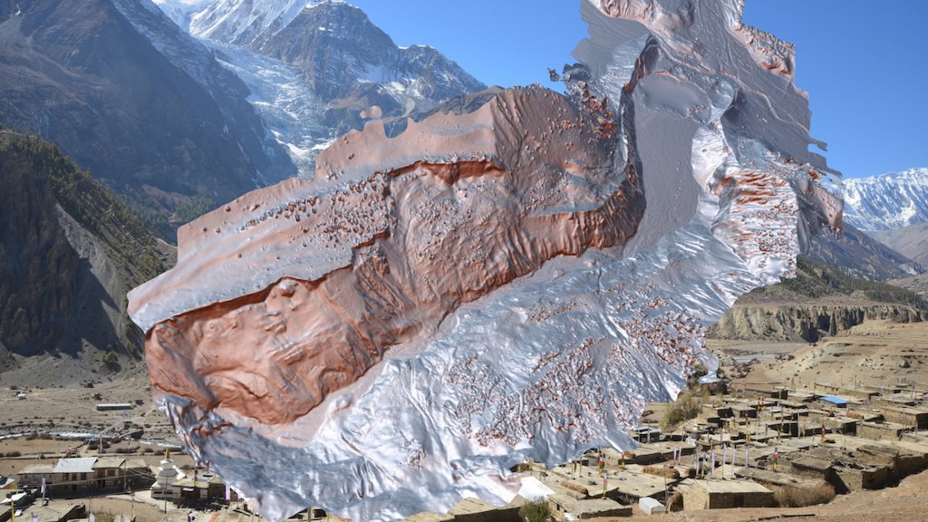 Gangapurna glacier and lake area, Manang, Nepal
