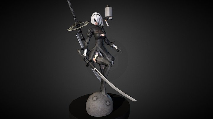 NieR Automata_2 3D Model