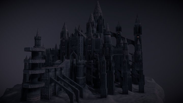 Anor Londo (Dark Souls) inspired Diorama 3D Model
