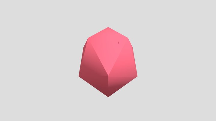 Icosahedron 3D Model