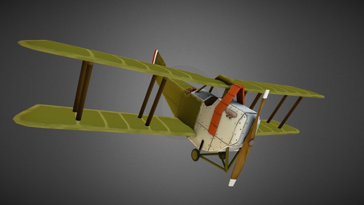 Plane Flying Circus 3D Model