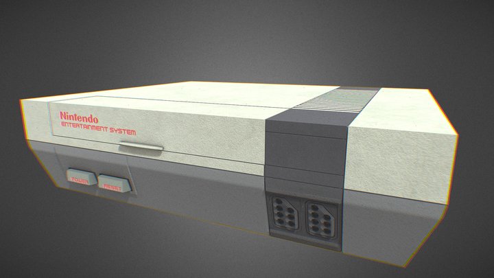 NES Console 3D Model
