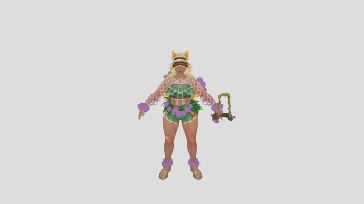 Sunshine Squirrel 3D Model
