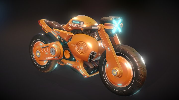 Scifi Bike concept 3D Model