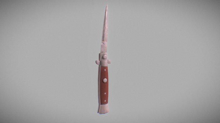 knife stiletto 3D Model