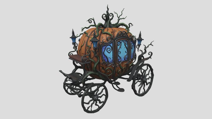 Pumpkin Carriage – Free 3D Model STL