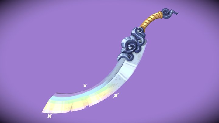 Rainbow Sword Drom Concept of Moniek Schilder 3D Model