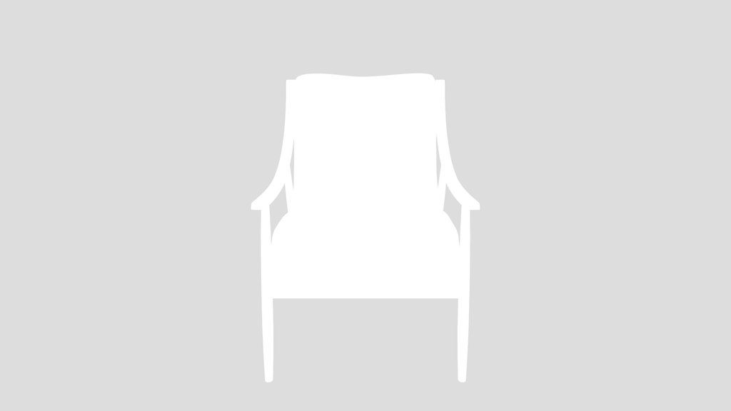 Curved Arm Mid Century Chair