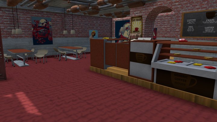 Coffee Shop *Material Issues* 3D Model