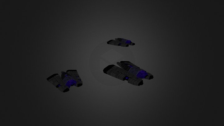 Dark Progenitor Interceptor Drones 3D Model
