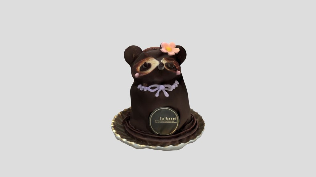 Raccoon dog cake