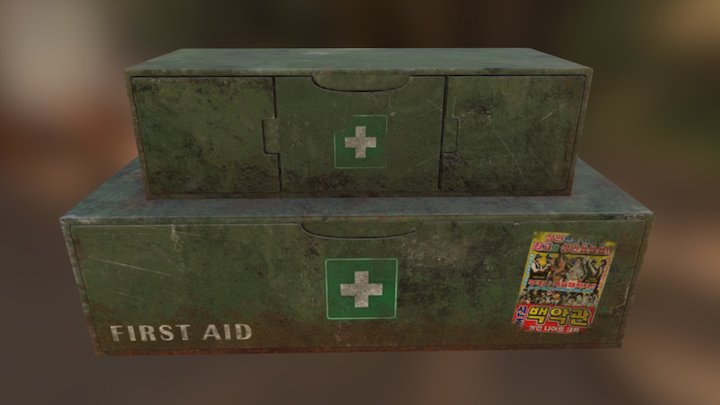 First Aid Medical Box 3D Model