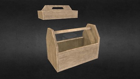 PBR Construction tools chest 3D Model