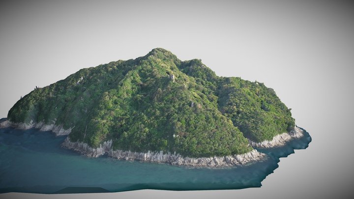 Seopseom, a subsidiary island of Jeju. 100k 3D Model