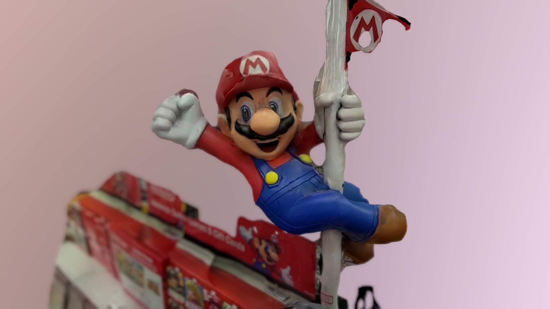 Mario Flagpole Display 3D model by stevencmutter [3ead34b] Sketchfab