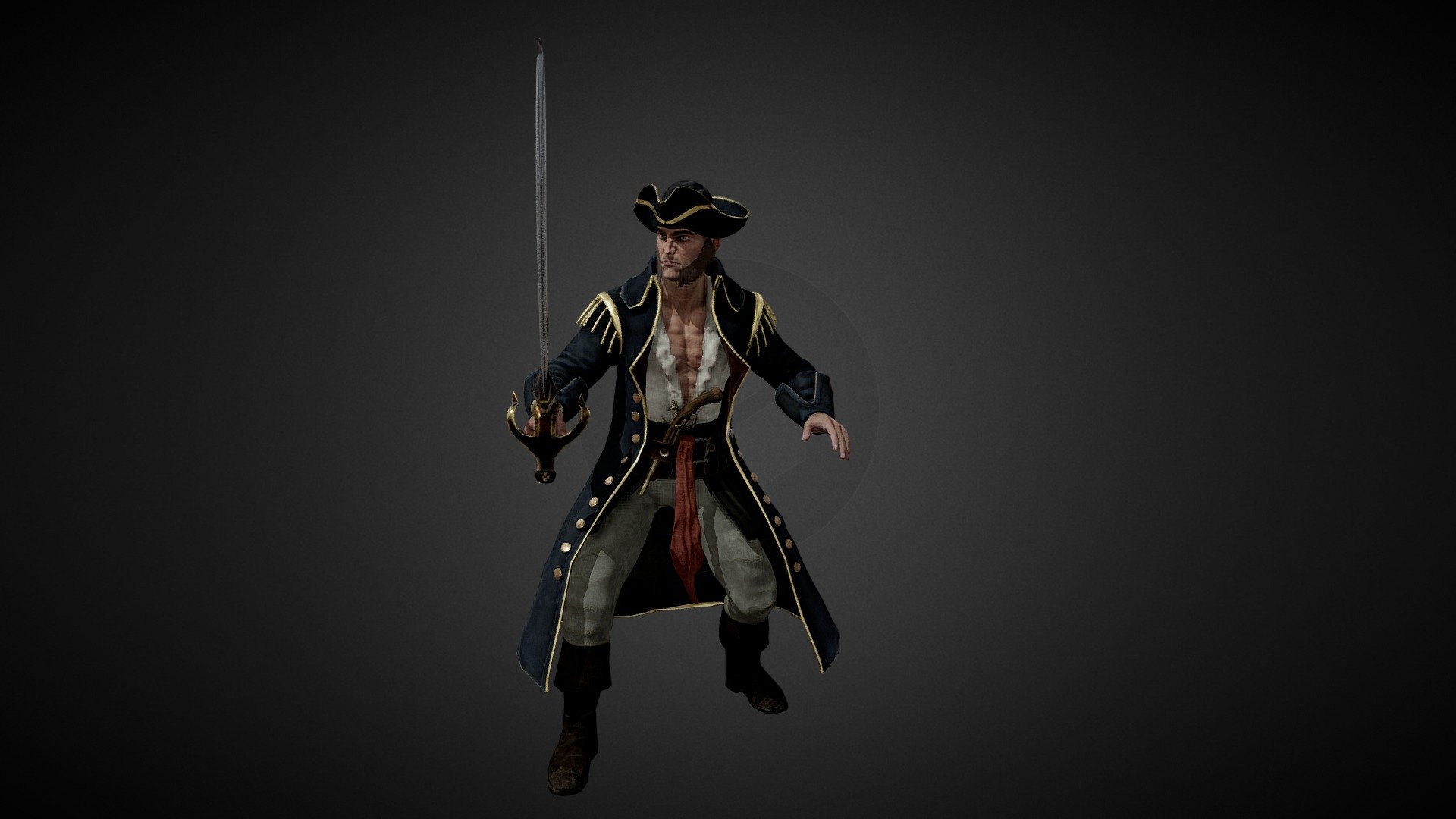 CAPTAIN_PIRATES - 3D model by A.sharipov [3eadcc1] - Sketchfab