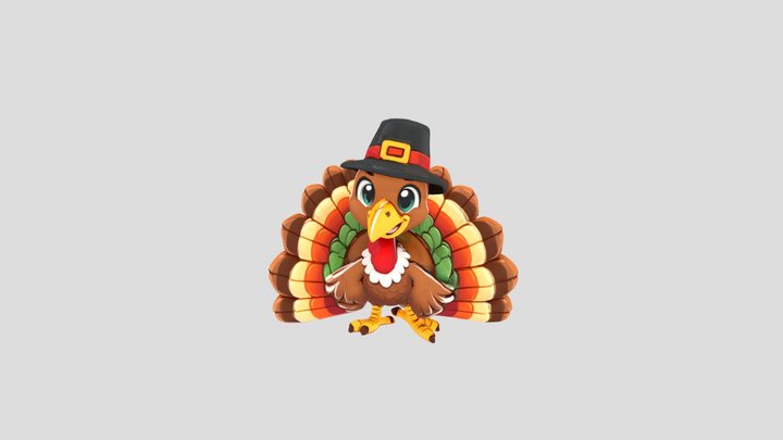 Thanksgiving Turkey 3D Model