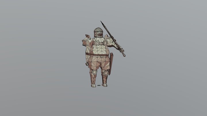 Apologize to the knight 3D Model