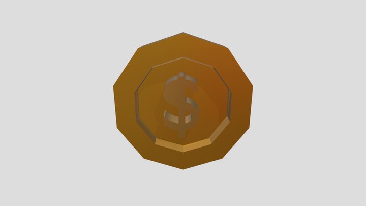 Low-Poly Coin Model