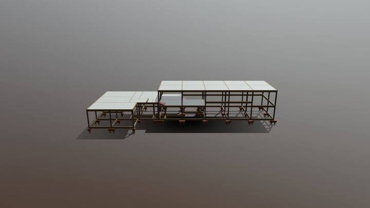 Estrutural do Almoxarifado do 9º BCom GE 3D Model