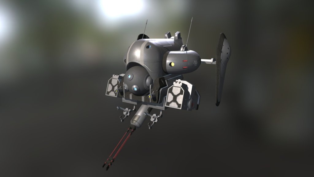 Fire Support Drone - 3D model by bparise [3eb128a] - Sketchfab