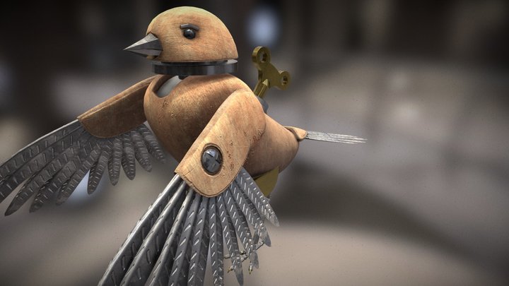Clockwork Bird 3D Model