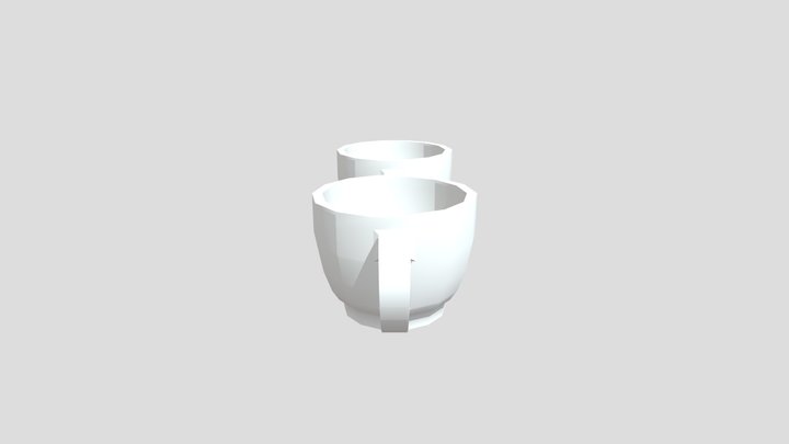 Small mug low poly 3D Model