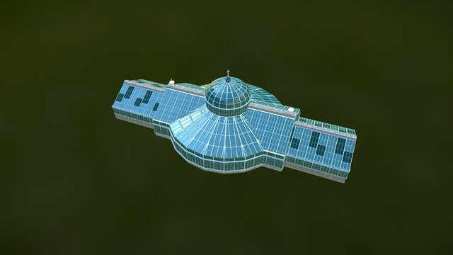 Gula's Modern Greenhouse 3D Model