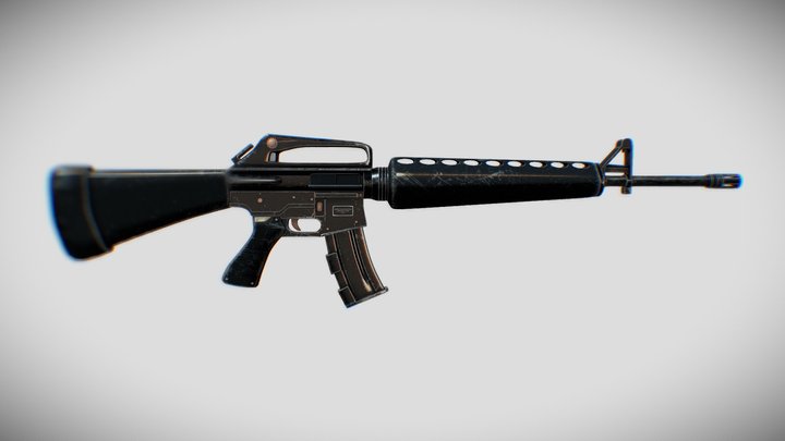 M16 Rifle - Personal Stock 3D Model