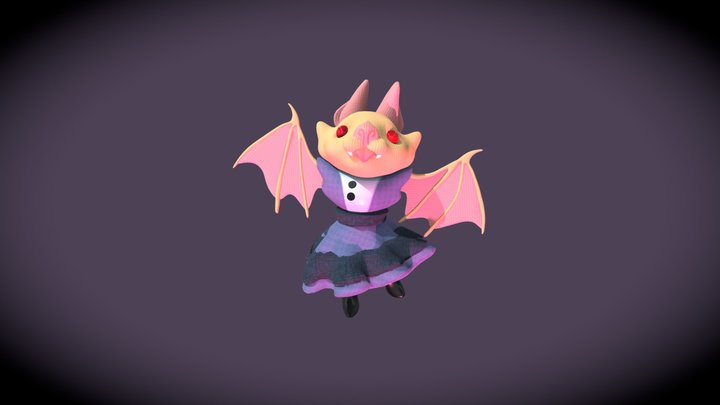 Ophelia the vampire bat 3D Model