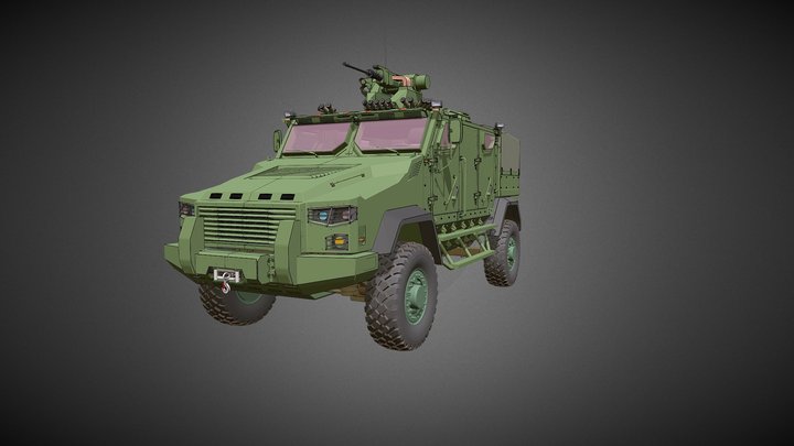 Mine Resistant Ambush Protected Vehicle (MRAP) 3D Model