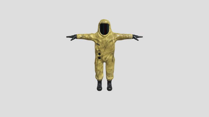 Hazmat Suit Pack- character B 3D Model