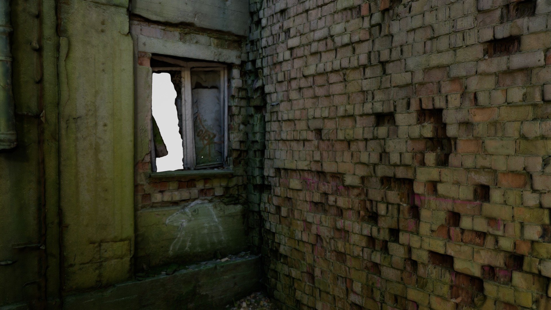 Ruined_window - 3D model by Alex Sade (@Alexsade) [3eb7810] - Sketchfab