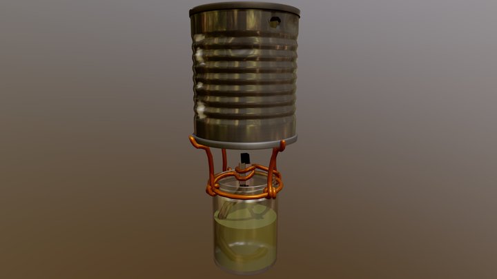 Makeshift Oil Heater 3D Model