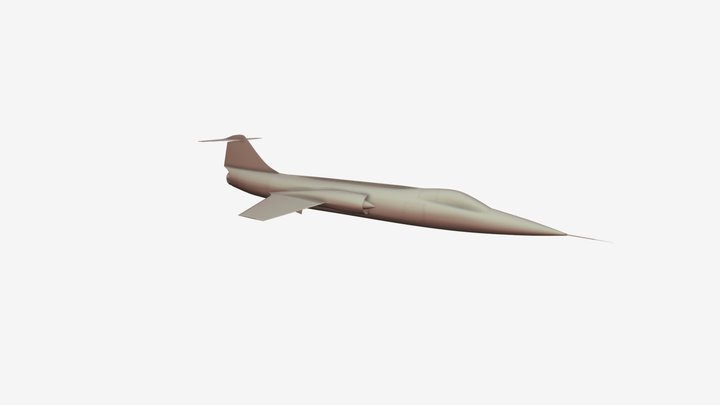 F-104 Starfighter 3D Model 3D Model