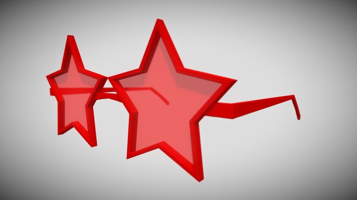Star Sunglasses 3D Model