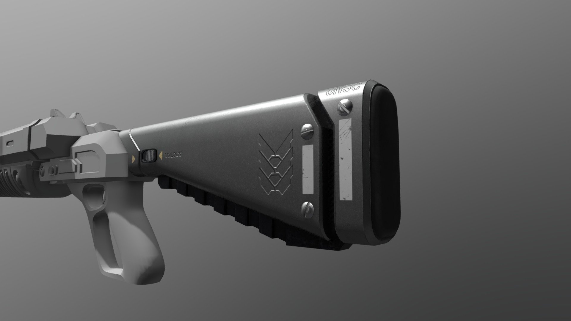 Halo UNSC M90S-HDB stock attachment