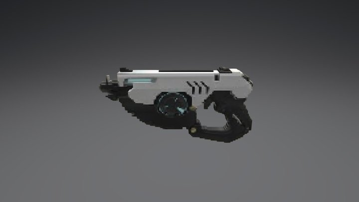 OverWatch: Tracer's Pulse Pistol 3D Model