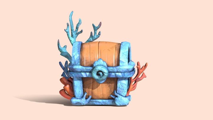 Coral chest – Gratis 3D-model STL