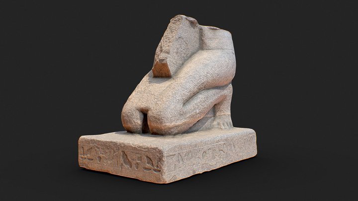 Ancient Egyptian Scribe 3D Model
