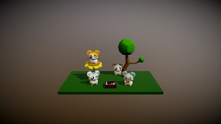 Hamtaro 3D Model