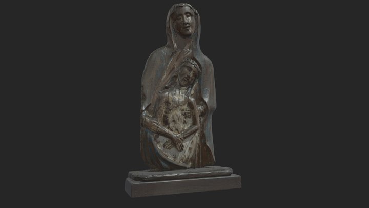 Pieta, rzeźba XIX w., Polska 3D Model