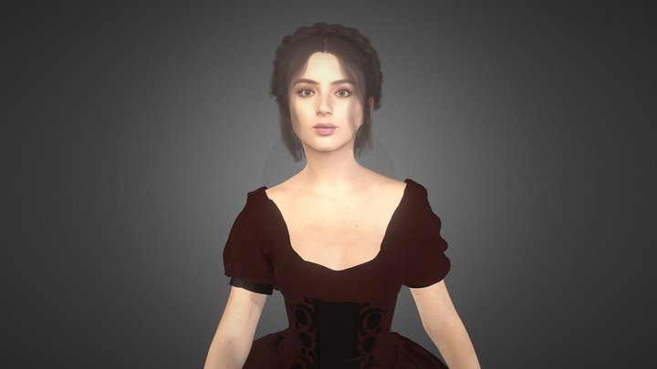Deva Cassel The Victorian era 'The Leopard' 3D Model