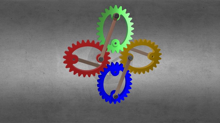 Crosslink Ellipse Gears III – Modèle 3D gratuit STL