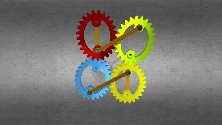 Crosslink Ellipse Gears III – Modelo 3D gratuito STL