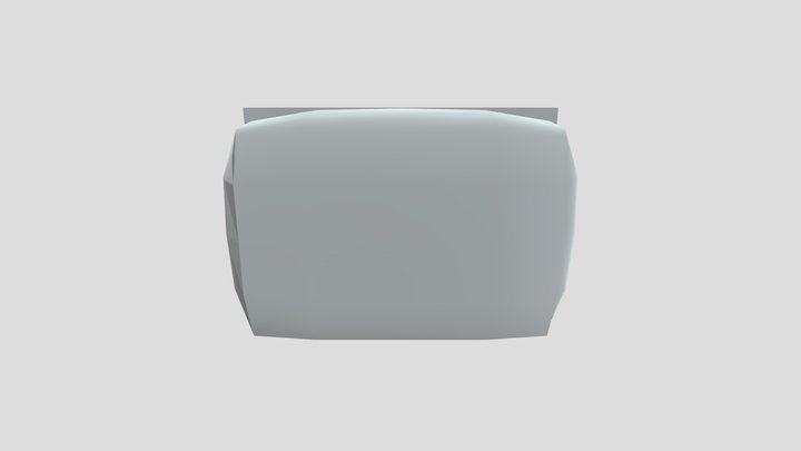 Cute LCD Robot Screen Face 3D Model